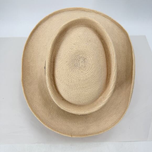 Guatemalan Panama Hat Hand Made of Palm Leaves by Maya-Quiche Indians 58 - 7 1/4 main image 5